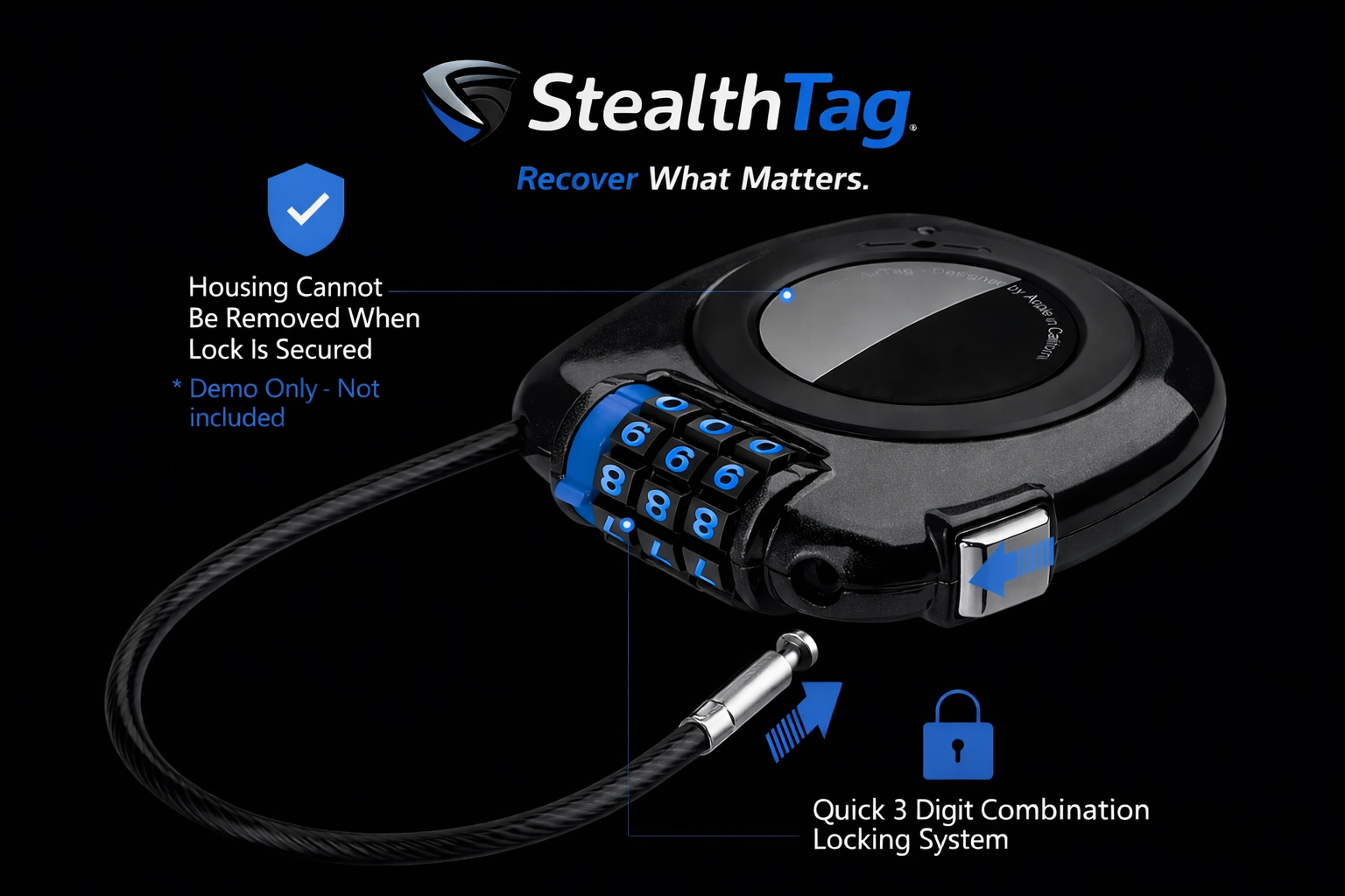 StealthTag Padlock Tracker